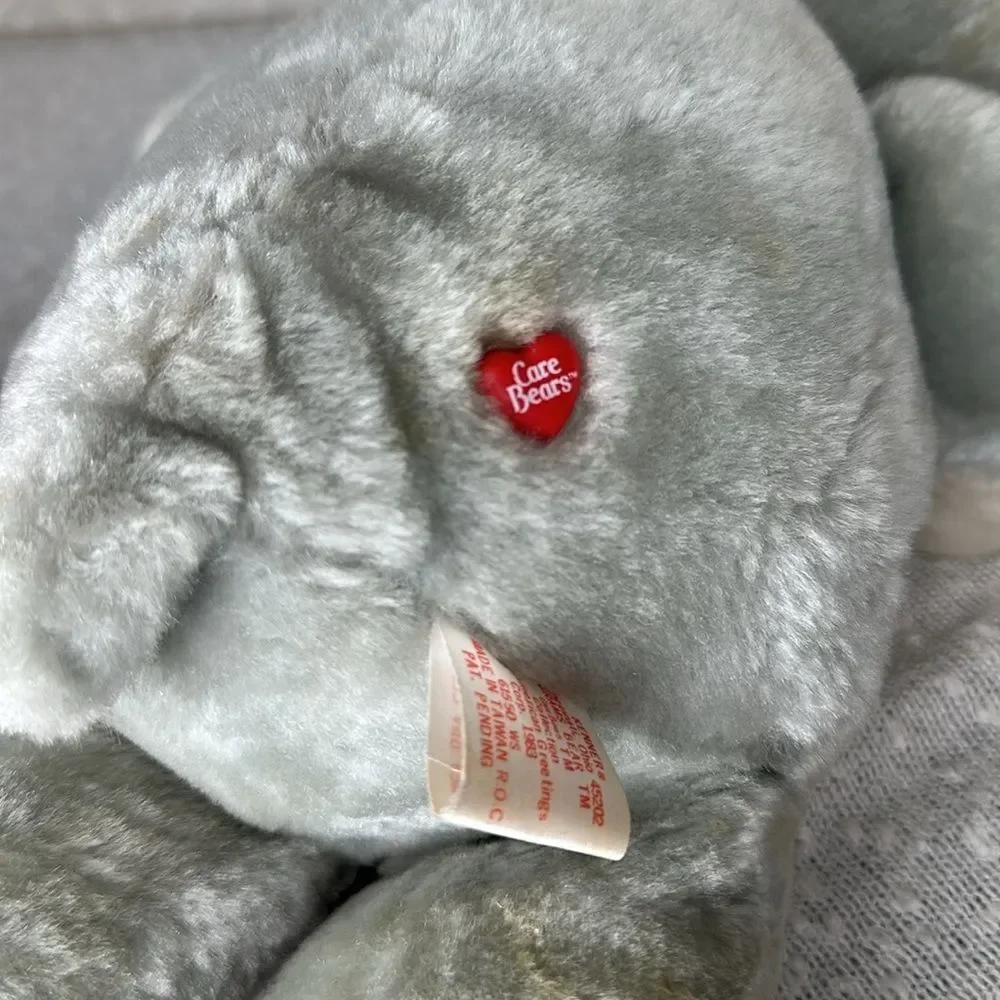 CARE BEARS Grams Bear Vintage 1983 Stuffed 15" Gray - Picture 6 of 8